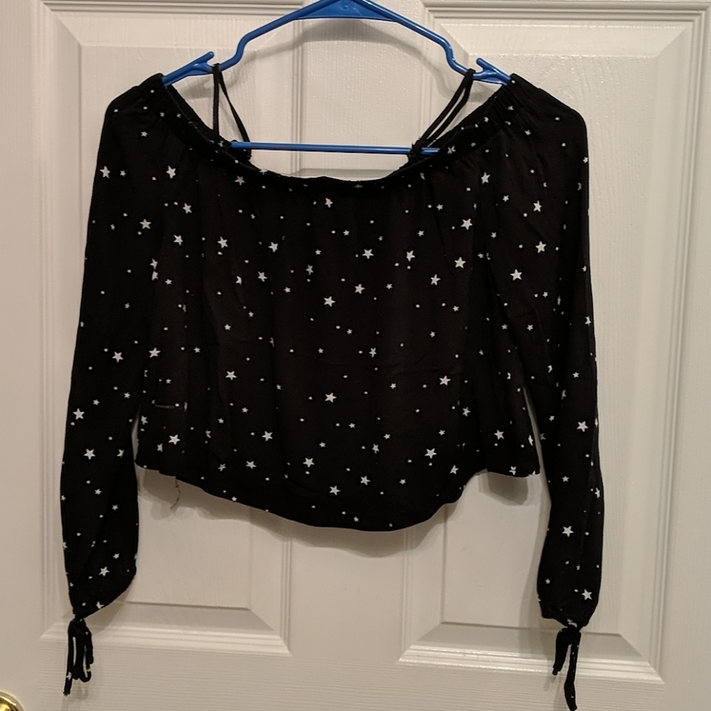 Pacsun x Kendall & Kylie off the shouler top